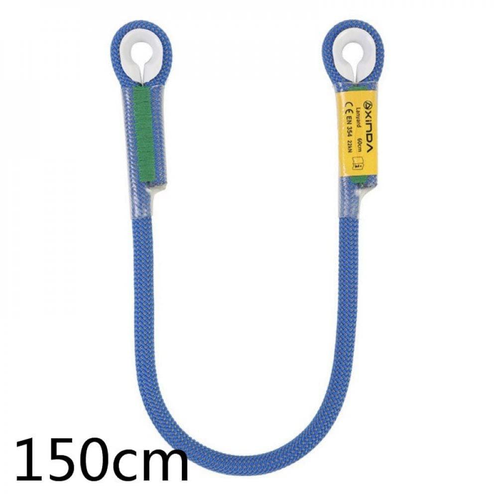 1Pc Professional Rock Climbing Rescue Lanyard Protective Eye-To-Eye Loop Rappelling Rope Mountaineering Accessories Orange 200Cm/78.7"
