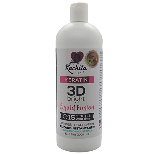 NEW Brazilian Keratin Treatment Hair Straighteners IMPROVED FORMULA 3D Hight Bright Kachita Spell Made in USA (32 floz)