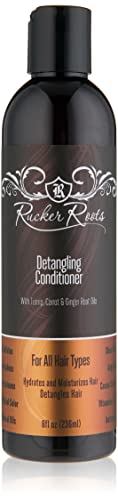 Rucker Roots Detangling Conditioner |Turnip, Carrot, Ginger Root Oils| For All Hair Types| Hydrates & Moisturizes Hair| Detangles Hair