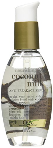 Ogx Coconut Milk Serum Anti-Breakage 4 Ounce (118ml) (3 Pack)