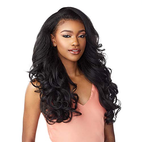 Sensationnel Instant Weave Synthetic Half Wig with Drawstring Cap - IWD 003 (1B Off Black)