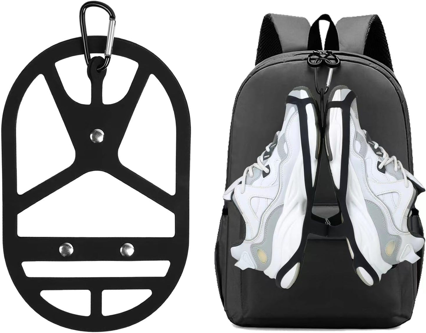 Footwear Clips Sports and Outdoor Climbing Trip,Shoe Holster Sports Accessories,Hang Extra Shoes Cleats Boots or Gear on Your Bag(Medium)