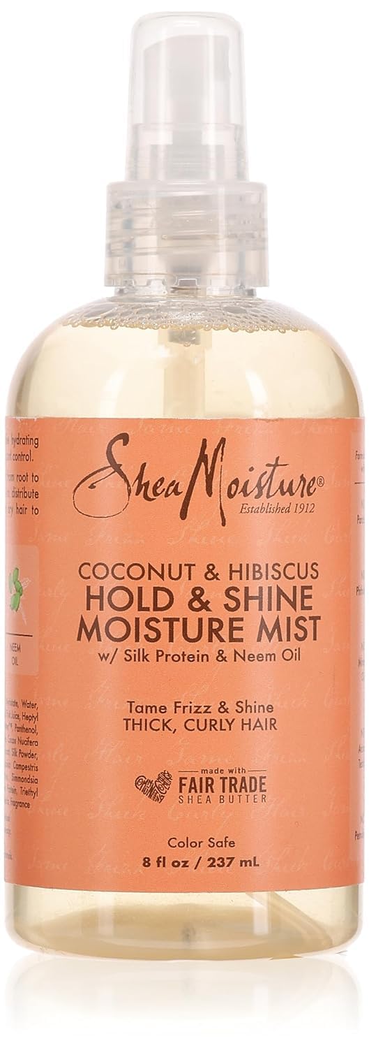 Shea Moisture Coconut & Hibiscus Hold & Shine Moisture Mist, 8 Ounce