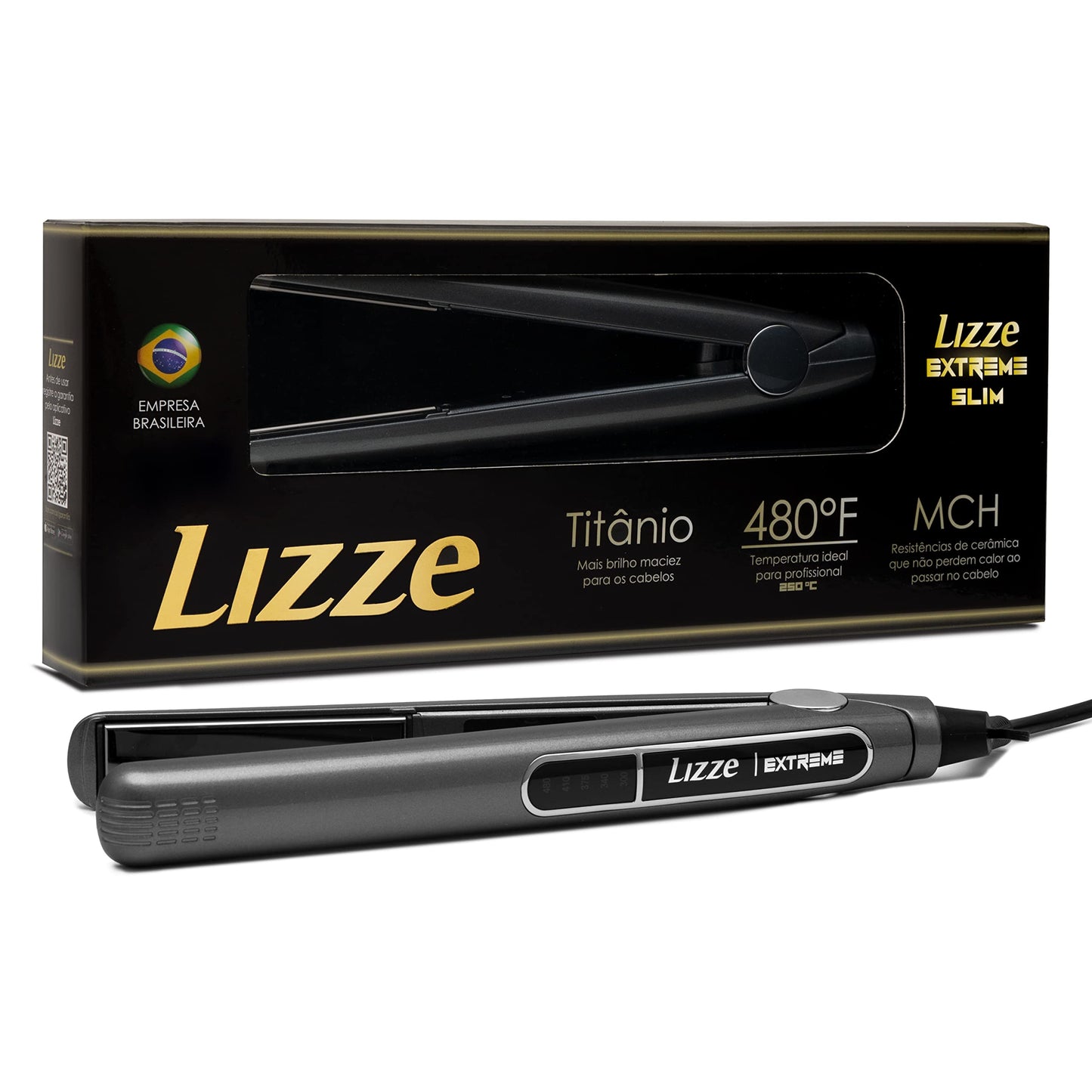 Lizze Extreme Professional Slim 480ºF Professional Titanium Straightener