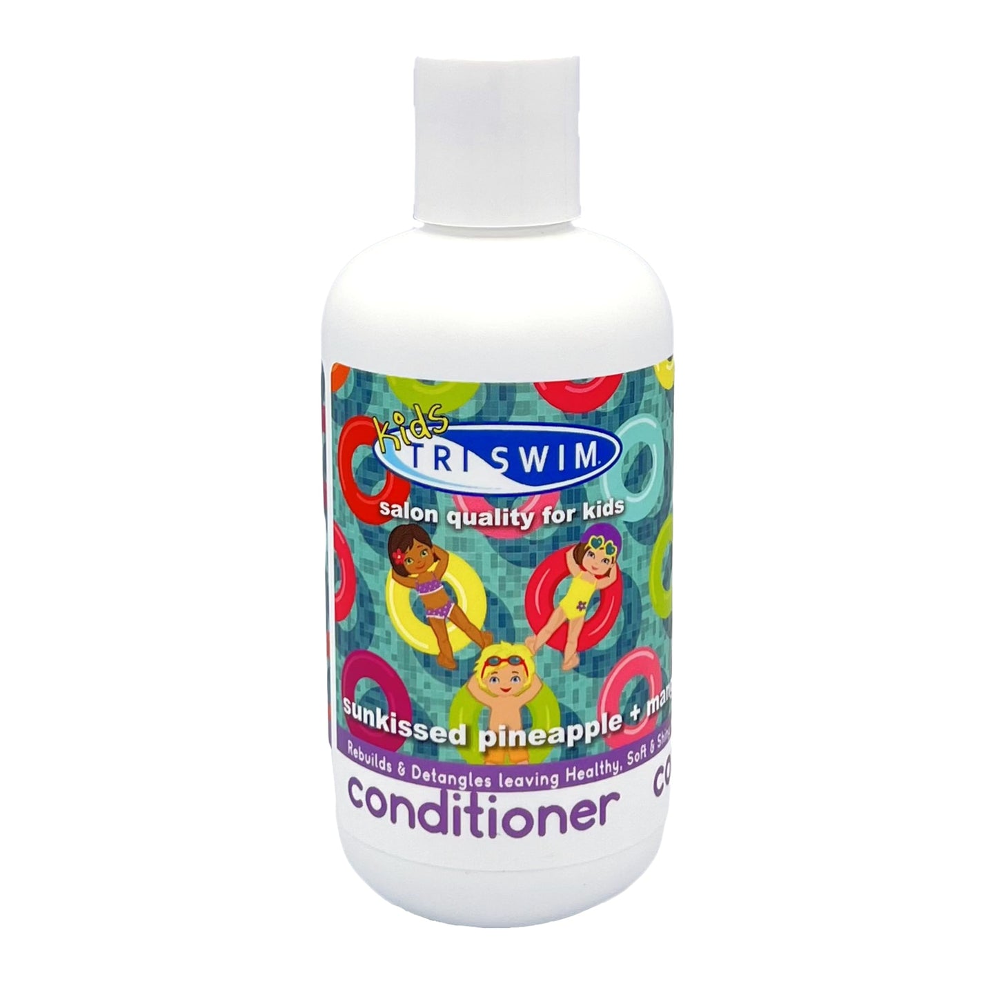 TRISWIM Kids Scented Conditioner After- Swimmer Hair Care, Chlorine Removal, Detangles, Dandruff and Dry Scalp Relief
