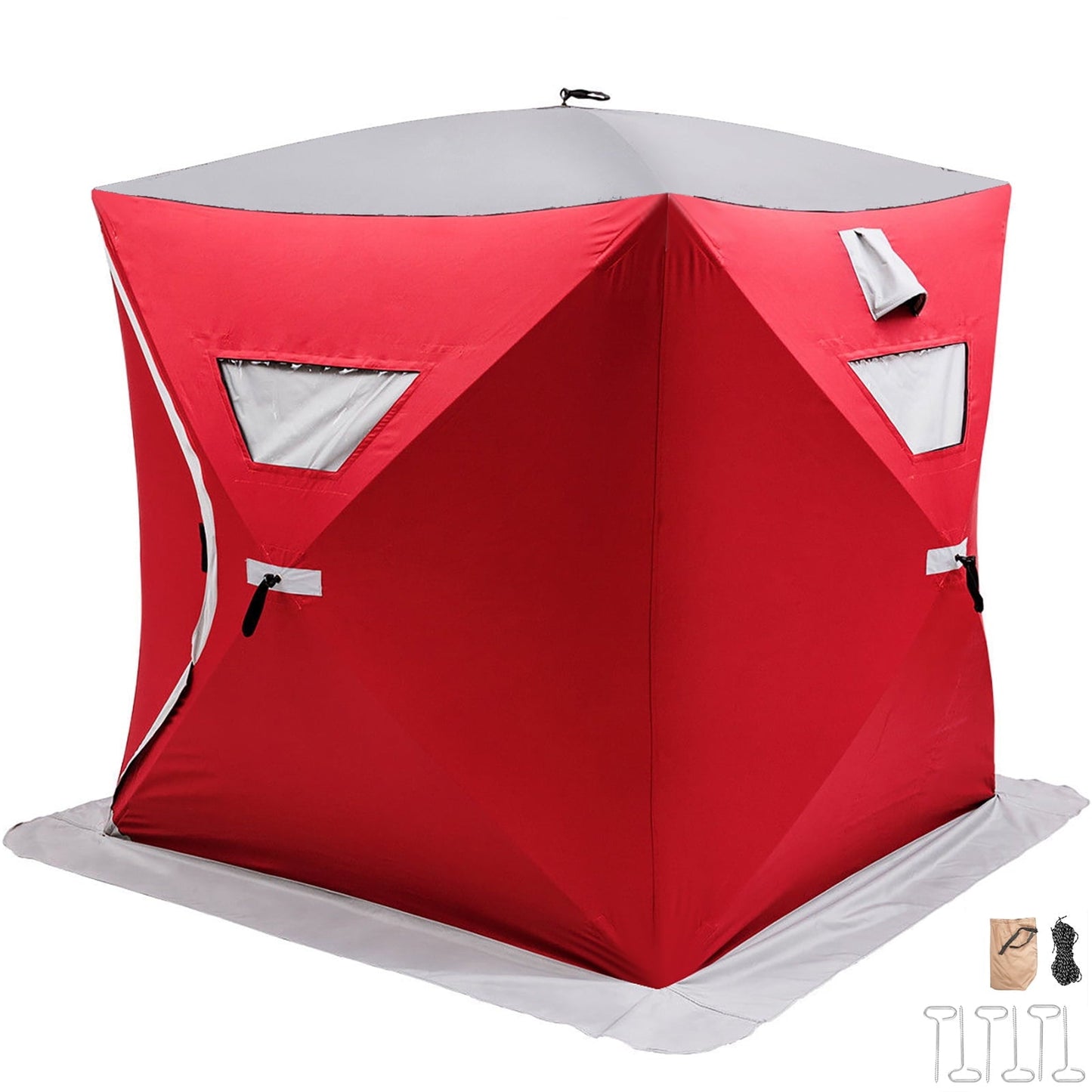 BENTISM 3-Person Ice Fishing Shelter Tent Portable Pop Up House Outdoor Fish Equipment