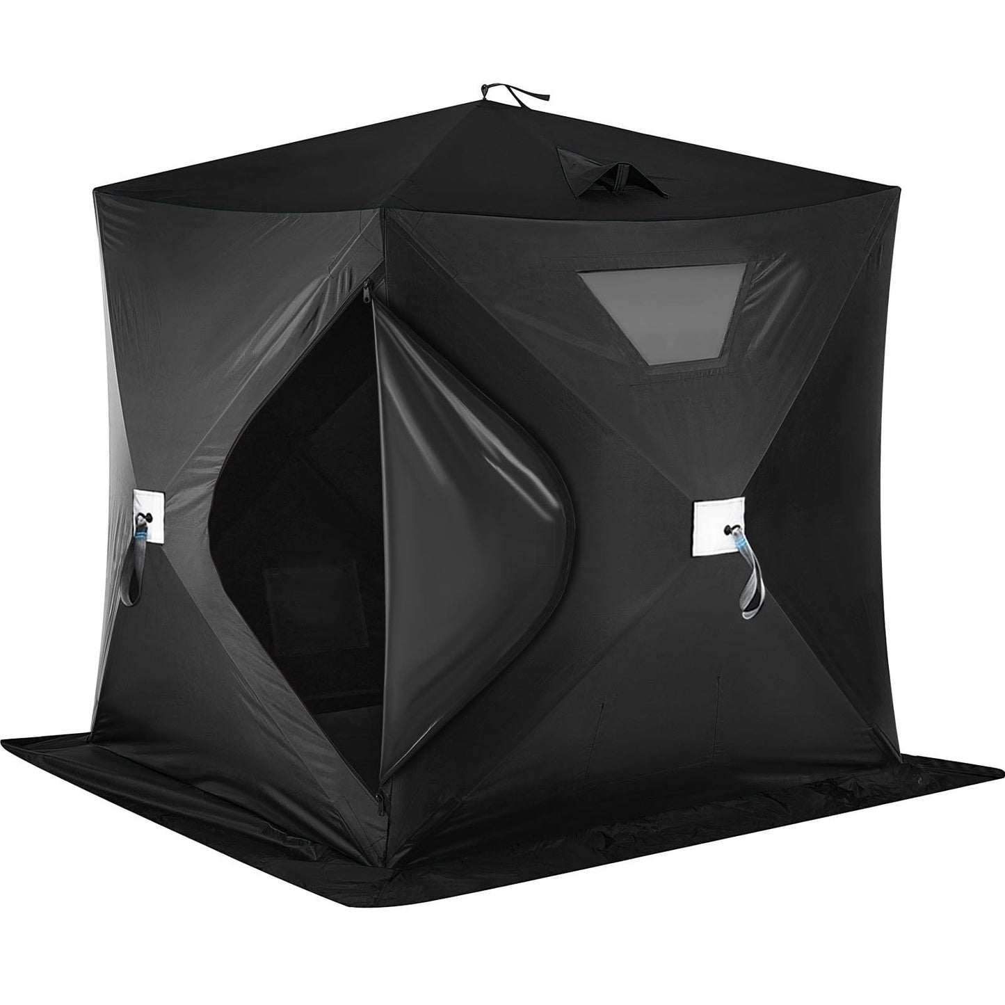 VEVOR Pop-Up Ice Fishing Shelter for 2-3 Persons - Portable, Insulated, Waterproof Oxford Fabric Tent