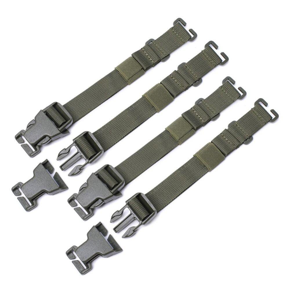 Elaydool 4PCS Molle System Straps MOLLE Backpack Accessory Straps Outdoor Sports Climbing Hiking Bag Chest Straps