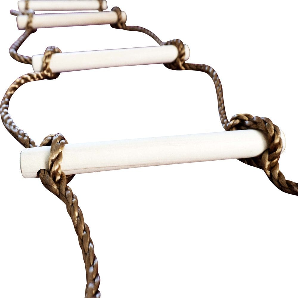 ISOP Outdoor Accessories - Climbing Rope Ladder for Kids 6Ft | Tree Ladder Play Equipment | Slackline with Carabiners| Swing Rope Ladder| Kids Climbing Toys for Swing Yard 2 M