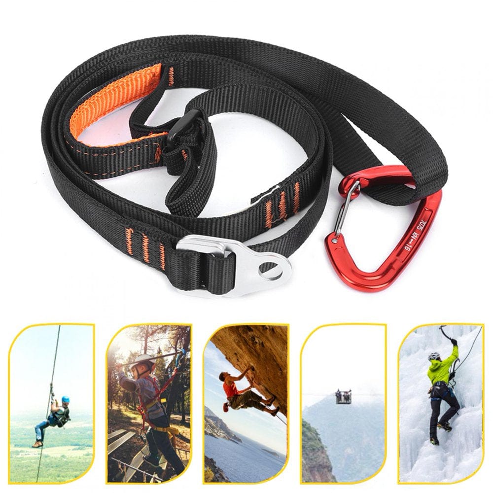 Tebru Mountaineering Ascending Pedal Belt Rock Climbing Riser Rope Equipment Outdoor Accessory,Climbing Riser Rope,Climbing Pedal Belt