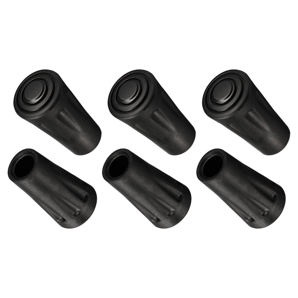 Uxcell Climbing Ski Cane Replacement Caps Ends Tip Protectors Accessories Trekking Pole Tips 6 Pack