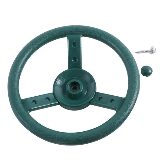 10 Inch Children'S Play Accessories Plastic PE Small Steering Wheel Small Compass Swingset Steering Wheel Accessories for Kids Playhouse Jungle Gym Climbing Frame Playground Playset