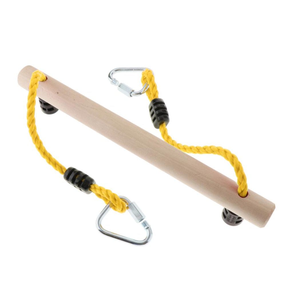 16'' Trapeze Swing Bar Heavy Duty Rope and Hook Swing Set Accessories, Kids Climbing Frame Rods