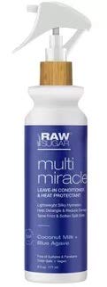 RAW SUGAR Multi Miracle Coconut Milk + Blue Agave Leave-in Conditioner & Heat Protectant Mist - 6 fl. oz, 6 Fl Oz (Pack of 1)