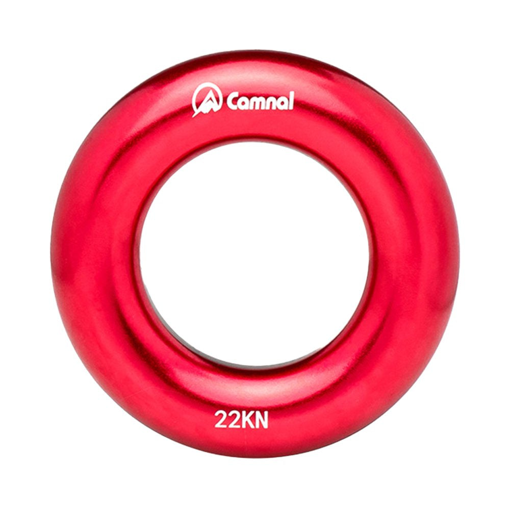 SANAG Climbing Belay Device Exquisite Simple Belaying Tools Professional Fixing Accessories Convenient Metal Ring for Outdoor Sport Golden, Big