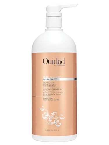 Ouidad Curl Shaper Double Duty Weightless Cleansing Conditioner, 33.8 Fl Oz