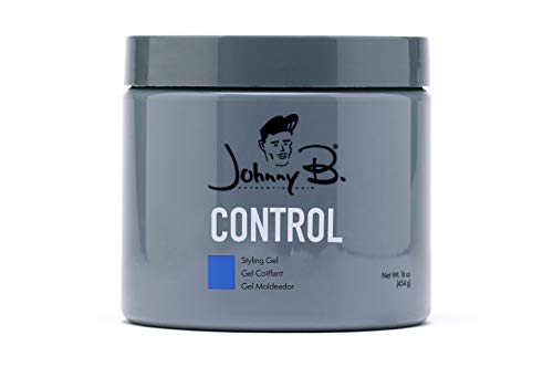 Johnny B. Control Alcohol-Free Hair Styling Gel, Strong Hold, All Hair Types 16 oz.