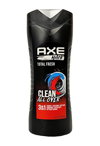Axe Shampoo/Conditioner/Body Wash 3in1 Total Fresh 16oz