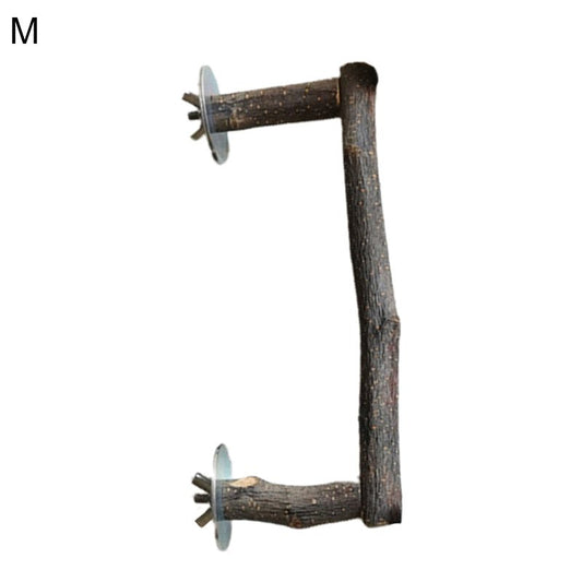 Walbest Bird Perch Stick,Bird Stand Stick U Shape Natural Wood Cage Accessories Parrot Climbing Perches Stands Bird Supplies