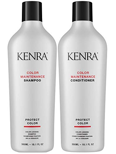 Kenra Color Maintenance Shampoo/Conditioner | Daily Color Protection & Shine | Color Treated Hair | Protects Color For 35 Washes | All Hair Types | 10.1 fl. Oz (Set)