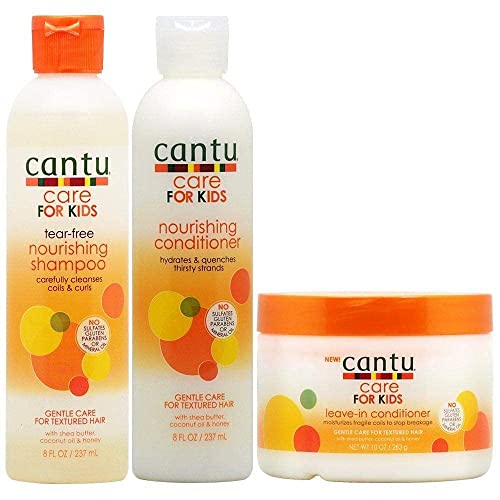 Cantu Care for Kids Nourishing Shampoo & Conditioner & Leave-in Conditioner "Set"
