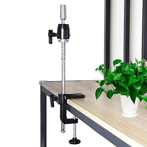 ZQIAN BEAUTY Scalable Wig Stand C Clamp Wig Head Stand Metal Mannequin Head Stand Holder Adjustable Height C-Clamp Table Stand Holder for Wig Doll Head