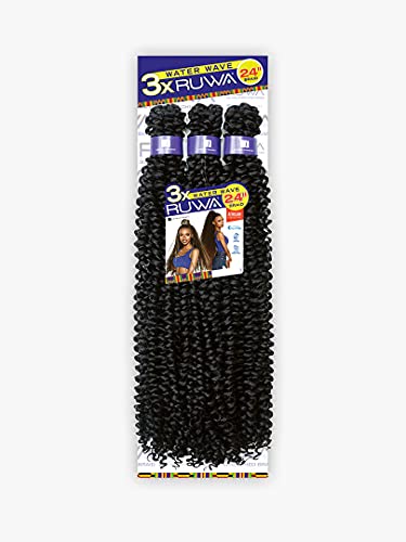 Sensationnel Braid African Collection Aquatex Fast Draying 3X RUWA WATER WAVE 24″ (5-PACK, 4)