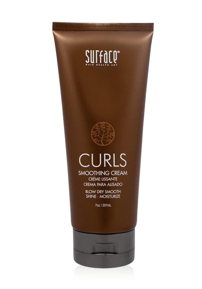 Surface Curls Smoothing Cream - Natural Cruelty-Free Moisture, Shine and Softness, 7 oz.