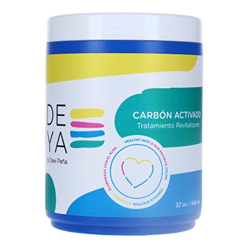 DEYA Carbon Activado- Activated Charcoal Mask for Deep Hydration and Repair Very Damaged Hair and Split Ends (32 OZ)