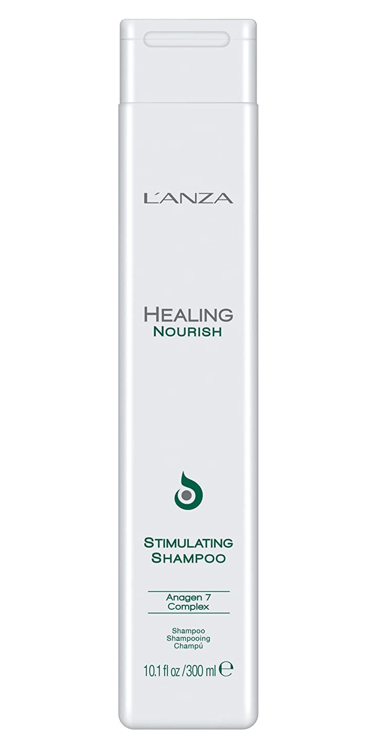 L'ANZA Healing Nourish Stimulating Shampoo, Encourages Healthy Hair Growth While Eliminating Dead Skin Cells, Sebum, Residue & DHT, for a Healthy and Fresh Hair and Scalp (10.1 Fl Oz)