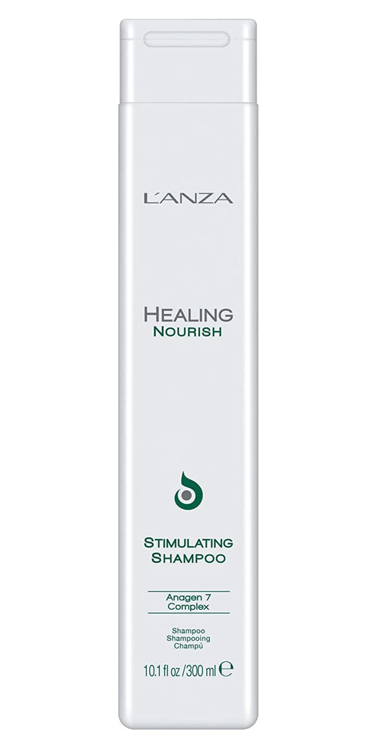L'ANZA Healing Nourish Stimulating Shampoo, Encourages Healthy Hair Growth While Eliminating Dead Skin Cells, Sebum, Residue & DHT, for a Healthy and Fresh Hair and Scalp (10.1 Fl Oz)