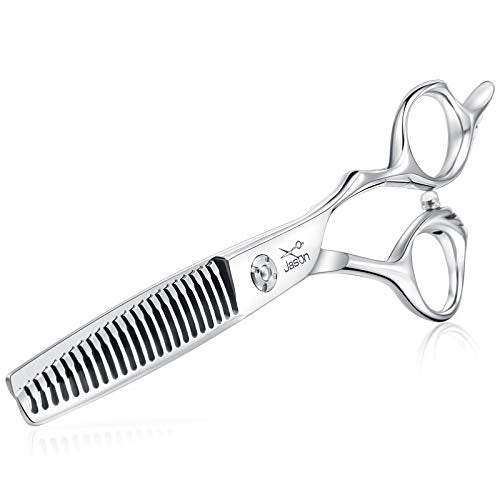 JASON 6" Texturizing Hair Scissors, 23 Teeth Hair Texture Shears Professional Blending Hair Thinning Scissor for Barber, Hairdresser, Stylist, Women and Men, Japanese 440C Stainless Steel