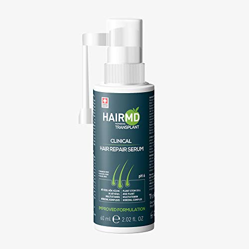 HairMD Transplant Clinical Repair Serum - 60ml Hair Regrowth Serum - Prevents Post-Transplant Hair Loss - Stimulates New Hair Growth - Fast and Effective Results - Gentle Formula