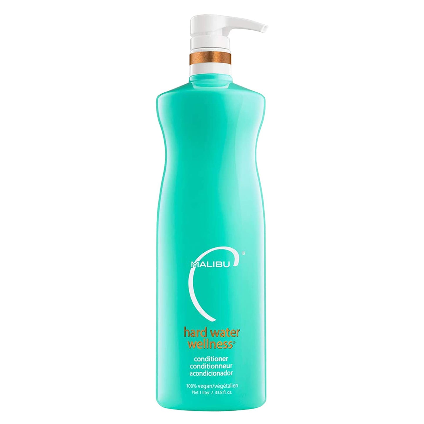 Malibu C Hard Water Wellness Conditioner (33.8 oz) - Hydrating Conditioner for Hair Shine & Manageability - Protects from Waterborne Elements That Cause Dry, Damaged Hair