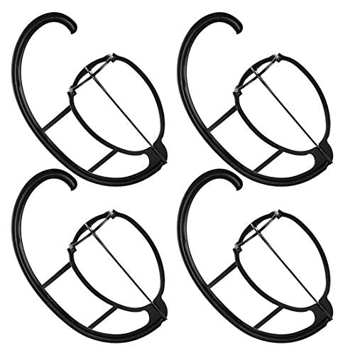 Smilco 4 Pack Wig Hanger, Portable Hanging Wig Stand For Wigs and Hats, Collapsible Wig Dryer, Durable Wig Hanging stand, Collapsible Wig Display Holder Tool