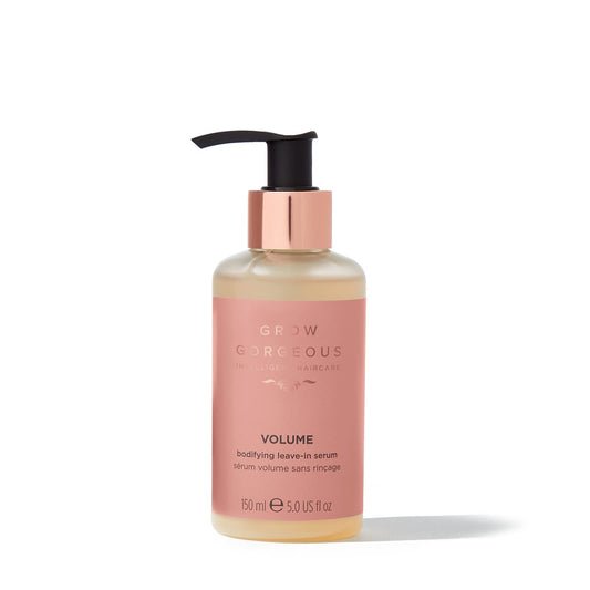 Grow Gorgeous Volume Bodifying Leave-in Serum, 150ml - Lightweight with Hyaluronic Acid for Thin, Flat Hair - Vegan
