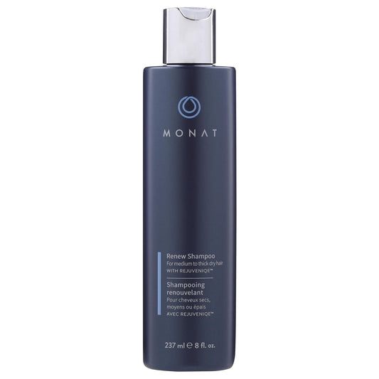 MONAT Renew™ Shampoo Infused with Rejuveniqe® - Moisturizing Shampoo w/Omega Fatty Acids for Medium to Thick Hair. Shine-enhancing, Ultra-hydrating Lather for Dry Hair - Net Wt. 237 ml / 8.0 fl. oz.