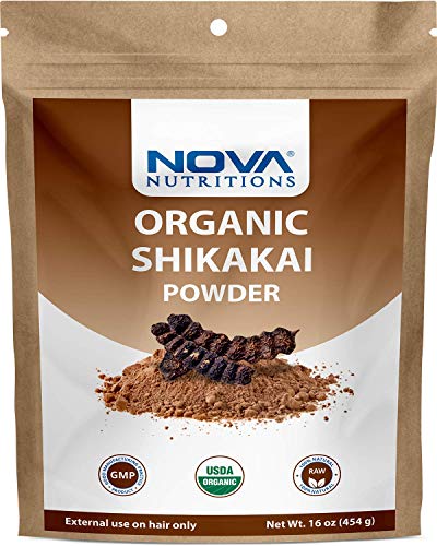 Nova Nutritions Certified Organic Shikakai Powder 16 OZ (454 Gram) - Natural Hair Cleanser & Conditioner