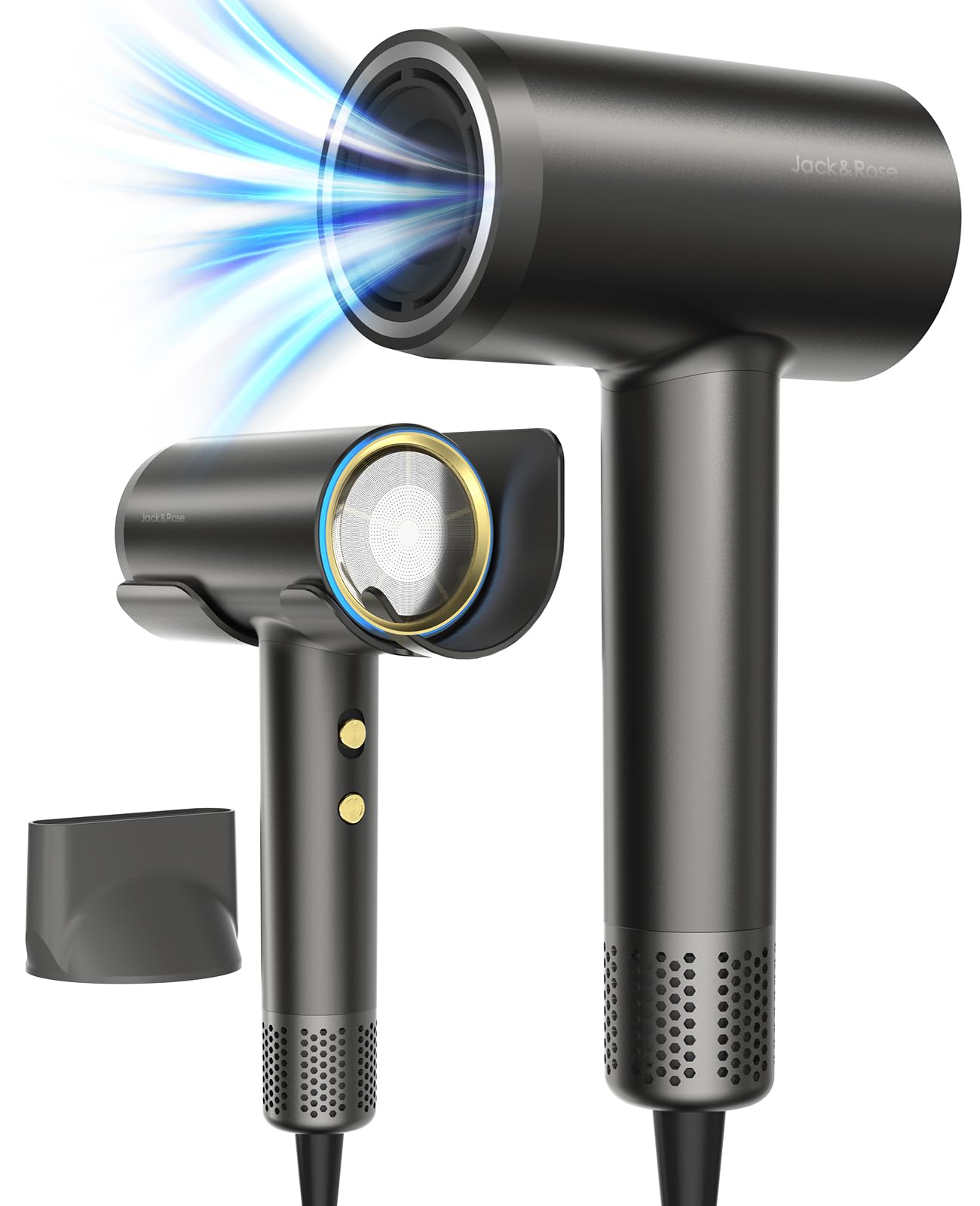 Hair Dryer for Men, High Speed Hair Dryer, Blow Dryers with 110,800 RPM Brushless Motor for Fast Drying, 200 Millions Negative Ions for Healthy Hair