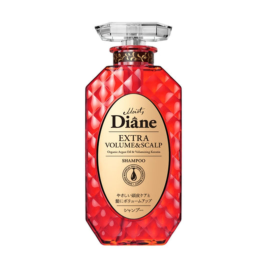 MOIST DIANE Extra Volume & Scalp Sulfate Free Hair Shampoo Men & Women for from Japan, Organic & Natural Shampoo with Argan Oil & Herbal Essence 15.2 Fl Oz/450 ml
