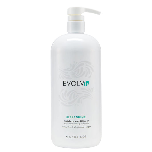 EVOLVh - Natural UltraShine Moisture Conditioner | Vegan, Non-Toxic, Clean Hair Care (33.8 fl oz | 1 L)