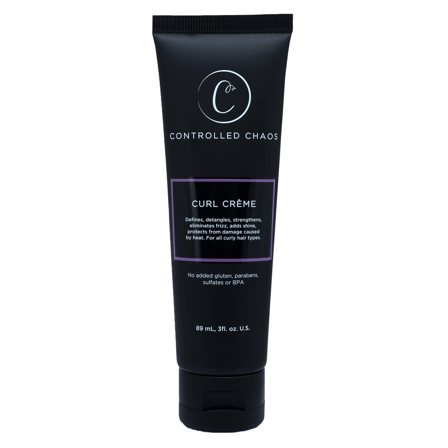Controlled Chaos, As Seen on Shark Tank Curl Defining Cream for All Hair Types to Add Smoothness and Control Curly, Sulfate-Free Curl Cream (3oz)