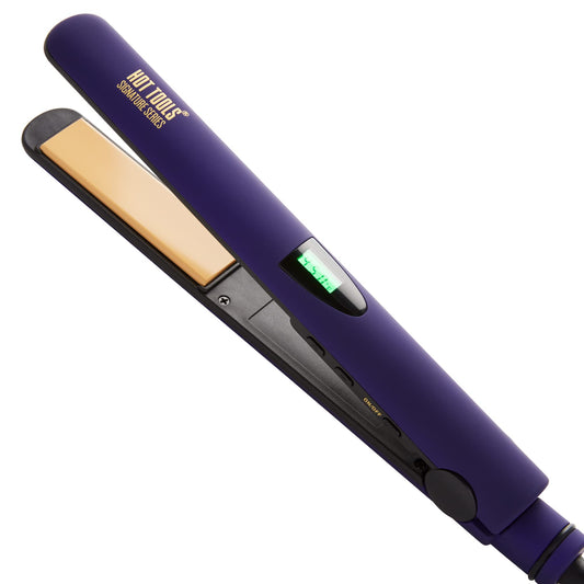 Hot Tools Pro Signature Ceramic Digital Hair Flat Iron | Silky, Smooth Professional-Quality Styles, (1 in)