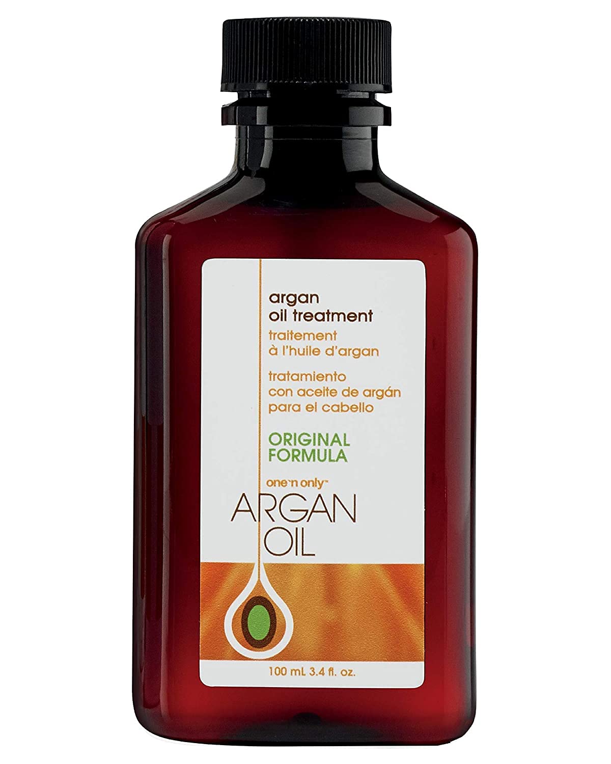 One 'n Only Argan Oil Hair Treatment - Hair Oil Smoothes and Strengthens Dry Damaged Hair, Eliminates Frizz, Creates Brilliant Shines, Non-Greasy Formula, 3.4 Fl. Oz