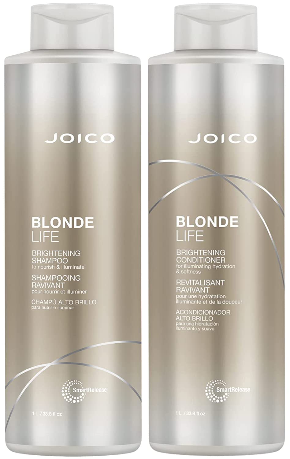 Joico Blonde Life Brightening Shampoo and Conditioner Set, 33.8-Ounce