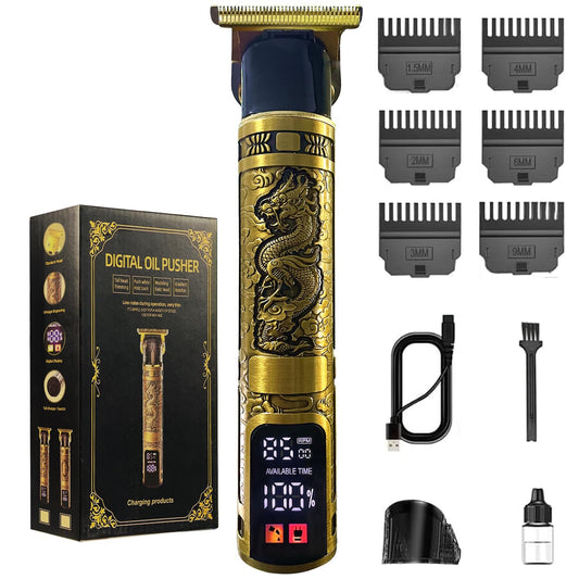 JAVENPROLIU Professional Hair Trimmer for Men,Zero Gapped Cordless T-Blade Hair Clippers for Men,Edger Razor Shavers Rechargeable T Liners for Beard Trimmer Men Clippers