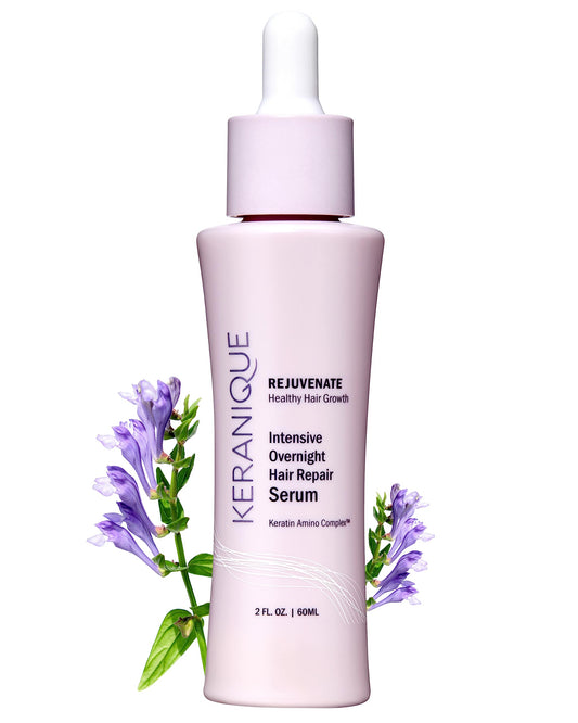 Keranique Overnight Hair Serum for Women - Improves Growth Conditions for Fine Hair - Hydrating Hair Serum for Frizzy and Damaged Hair - Keratin Enriched Anti-Aging Scalp Repair for Density & Volume