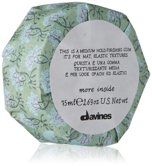 Davines This Is A Medium Hold Finishing Gum, Residue-Free Lightweight And Workable Finish For A Texturized And Sleek Style, 2.69 oz