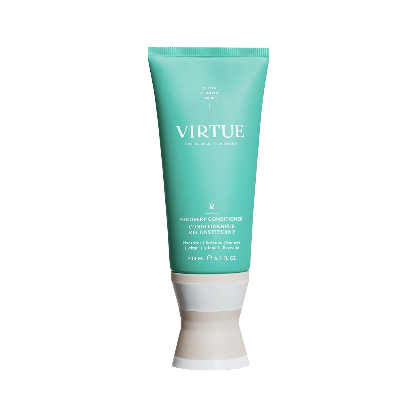 VIRTUE Recovery Conditioner 6.7 FL OZ | Alpha Keratin Hydrates, Softens, Renews Hair | Sulfate Free, Paraben Free, Color Safe, Vegan