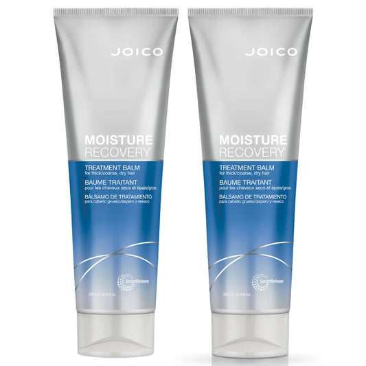 Moisture Recovery Treatment Balm | For Thick, Coarse, Dry Hair | Restore Moisture, Smoothness, Strength, & Elasticity | Reduce Breakage & Frizz | With Jojoba Oil & Shea Butter | 8.5 Fl Oz (Pack of 2)